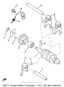 YZ125D Переключение скоростей