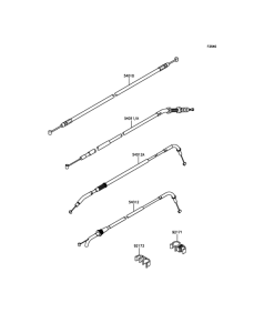 ZR800 Тросы управления
