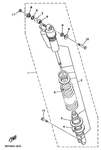 WR200R Задняя подвеска