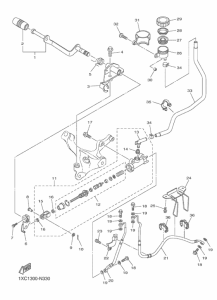XVS950CU (ABS) リヤマスタシリンダ 2
