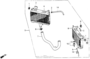 GL1500I Radiator set 92