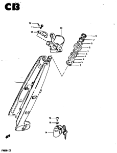 FR80 Вилка передней оси