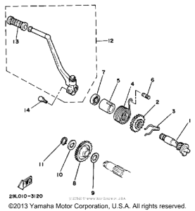 RZ350NC Стартер