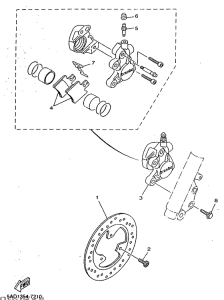YN50R Front brake. caliper
