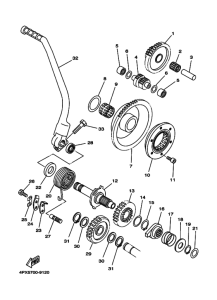 TT250R Муфта стартера