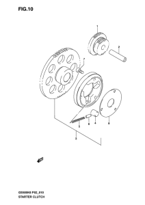 GS500 Муфта стартера