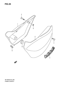 RV125 Обтекатель задний