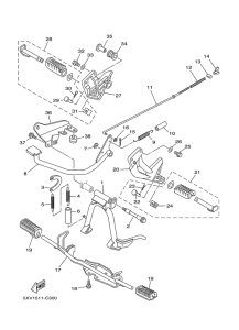 T110 Stand & footrest