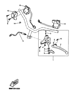 CW50 Handle switch. lever