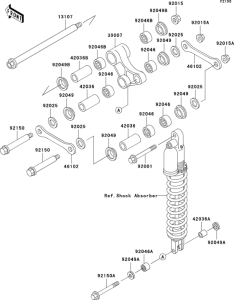 KLX300R Задняя подвеска
