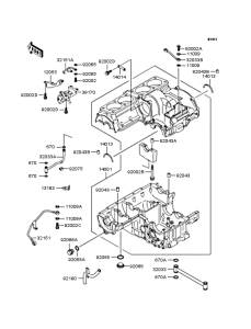 ZR1100 Картер двигателя