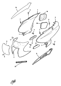 YM50 Боковые обтекатели