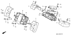 VF750C Крышка головки цилиндров
