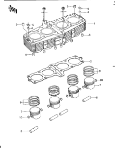 KZ1000 Cylinder / pistons