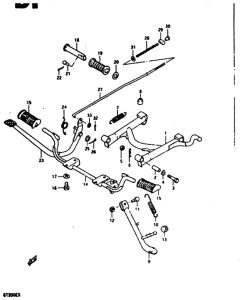 GT200 Подножки