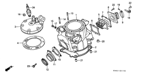CR250R Cylinder / cylinder head