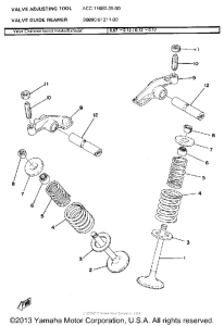 TT500F Valve - rocker arm