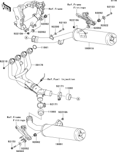 ZX1400 Глушитель