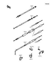 KR250 Тросы управления
