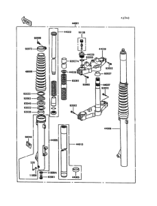 KL600 Передняя вилка