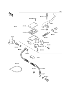 KL650 Главный тормозной цилиндр
