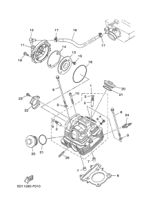 YBR250 Головка цилиндров