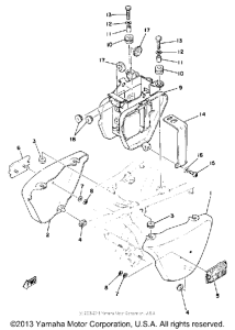 XS400E Side cover - battery box