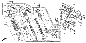 XR600R Задние амортизаторы