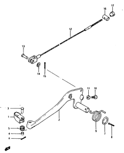 TS125 Передний суппорт
