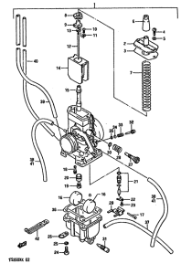 TS250 Carburetor assy