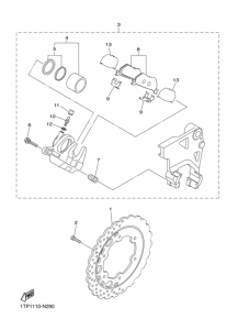 XVS950CU リヤ ブレーキキヤリパ