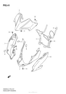 GSX-R250 Фара головного света
