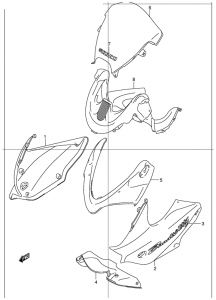 GSF1200S Cowling body