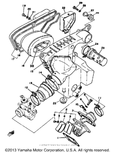 DT125F Воздушный фильтр
