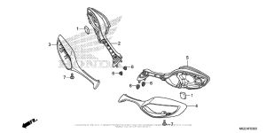 VFR1200F (DCT) Зеркало