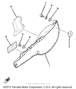 YZ80G Боковые обтекатели