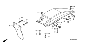 XR100 Заднее крыло