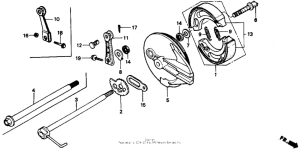 XR200R Задний тормоз