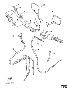 RD350LC Manubrio . cable