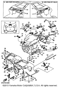 FZR600RKC Обтекатели