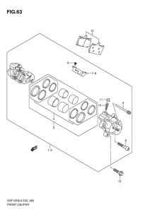 GSF1250 Передний суппорт