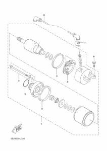 VP250 Стартерный мотор