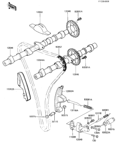 ZX750 Camshafts / chain / tensioner