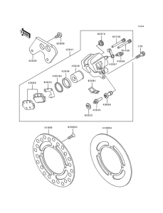 KX100 Передний суппорт