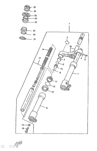 CW50RS Передняя вилка