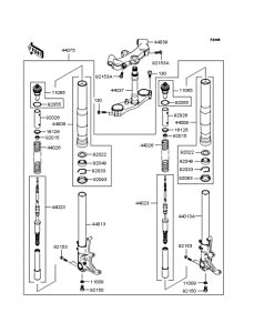 ZX1200 Передняя вилка