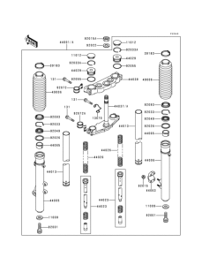 KDX125 Front fork(kdx125-a1)