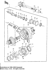  Drive shaft / final gears