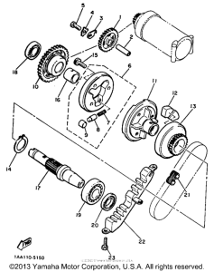 XJ700XNC Стартер