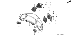 GL1500A Приборная панель